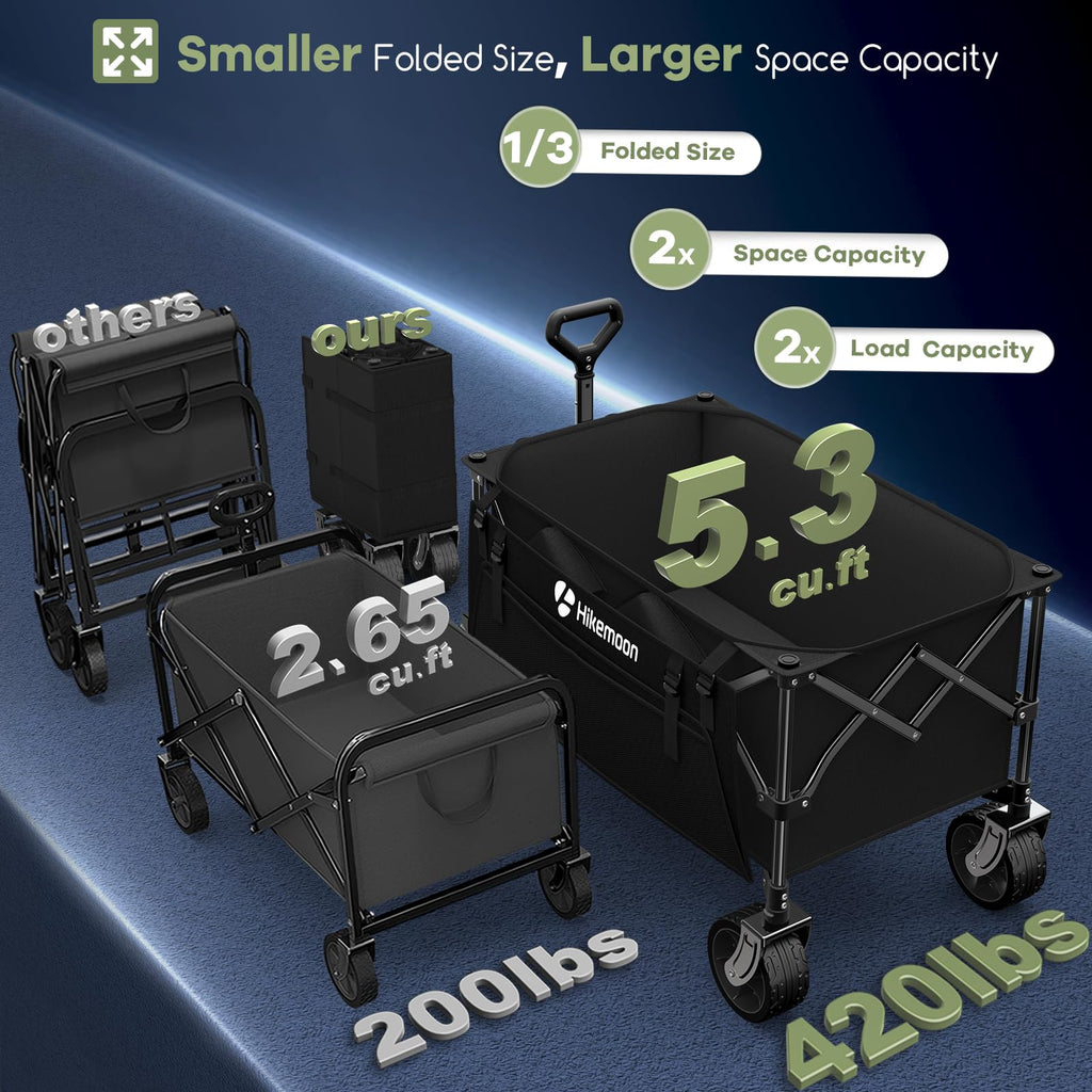 150L Collapsible Wagon with Big Wheels R5336