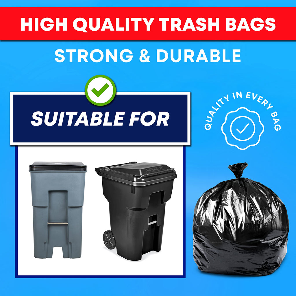 95 Gallon 2 Mil Heavy Duty Trash Bags 25 Count J9915