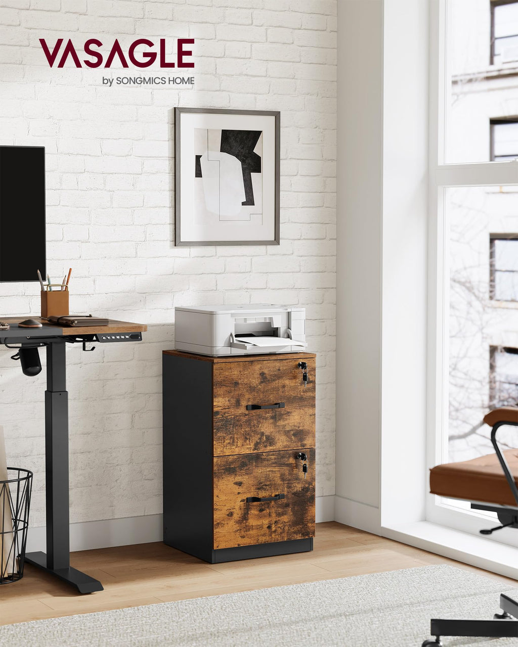 2 Drawer File Cabinet with Locks Y677010