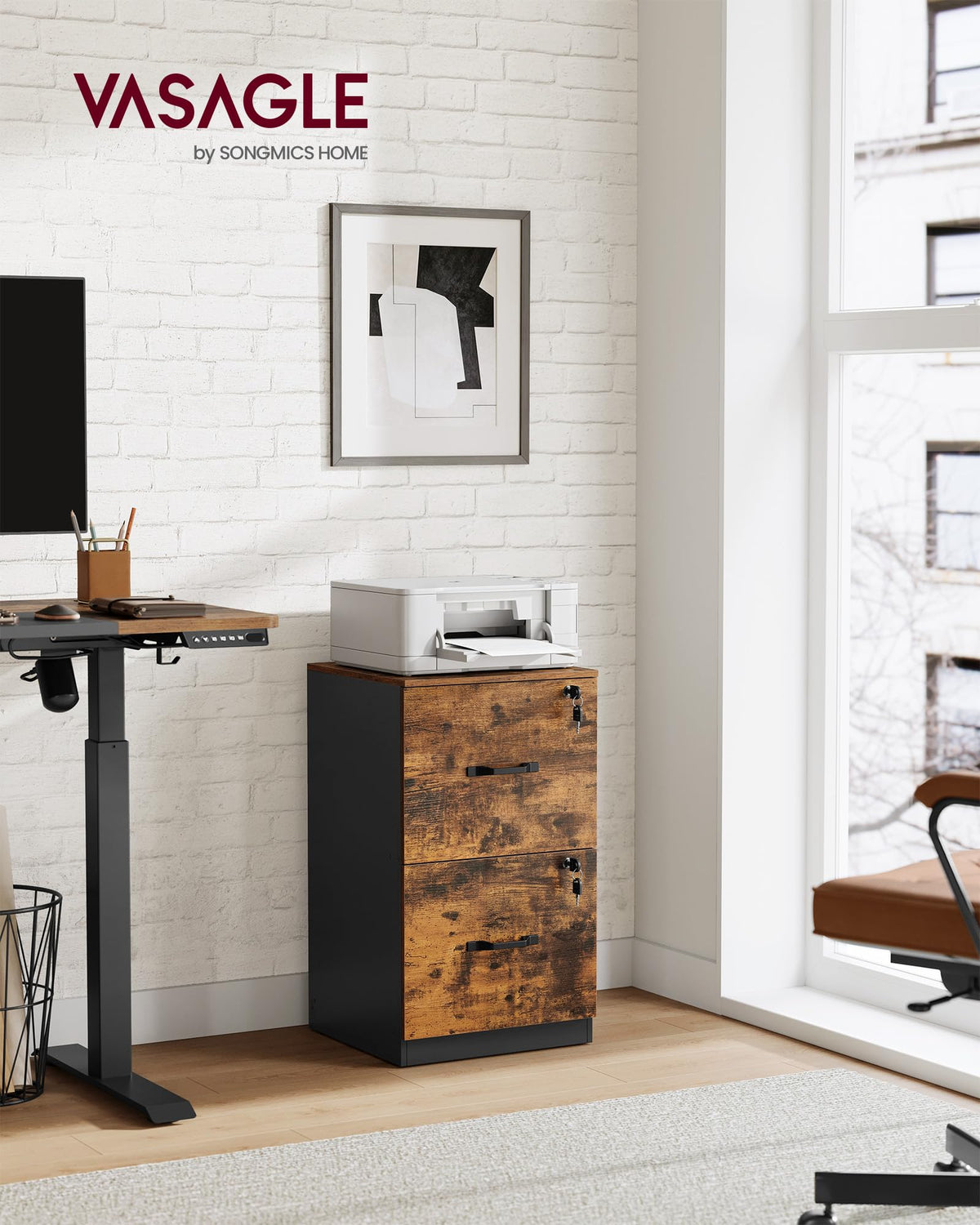 2 Drawer File Cabinet with Locks Y677010