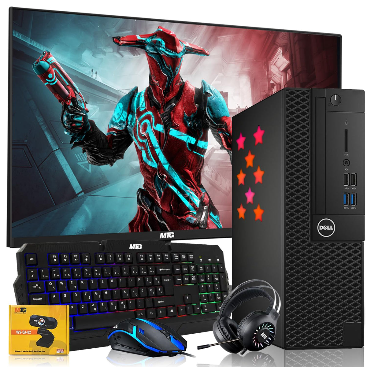 Core i5 16GB RAM 512GB SSD Desktop PC Gaming Bundle P192627