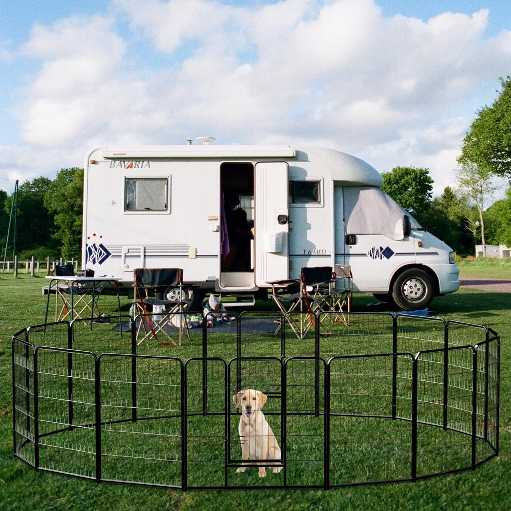 40 Inch 16 Panels Metal Dog Playpen N20261