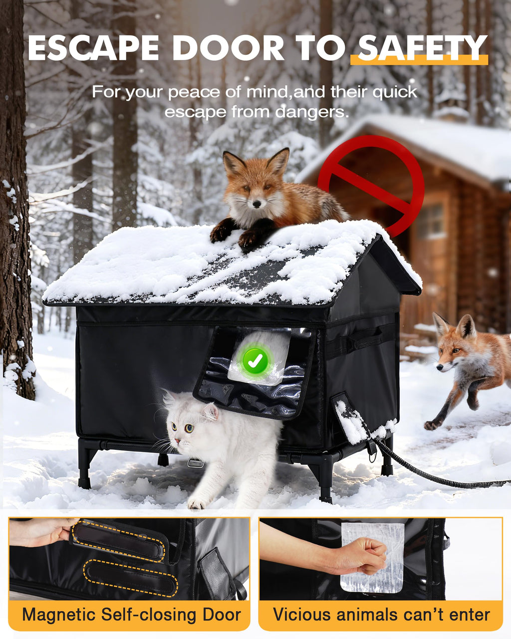 Heated Outdoor Cat House F92941