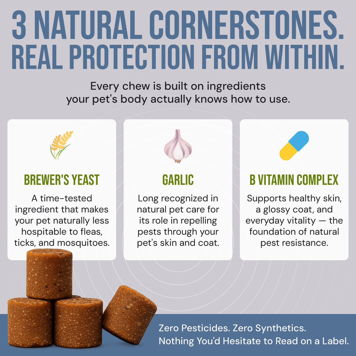 Natural Flea & Tick Prevention Soft Chews C960