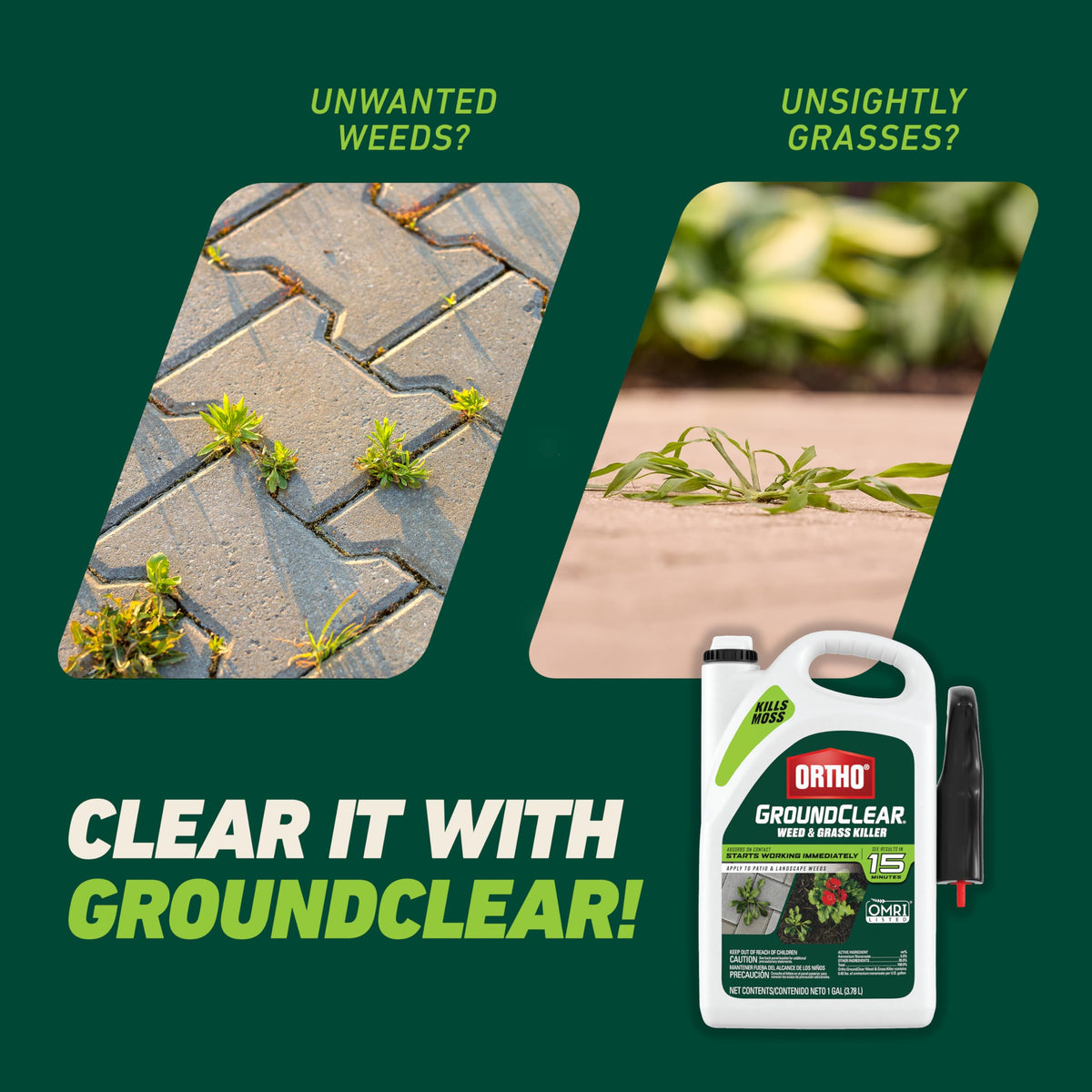 Weed & Grass Killer with Comfort Wand, 1 gal. Y8635