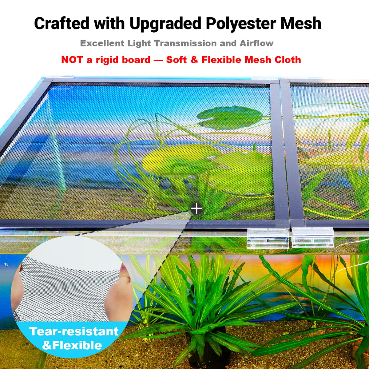 Adjustable Mesh Aquarium Lid Q888