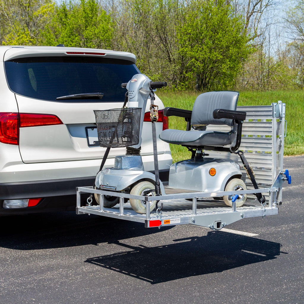 Scooter Wheelchair Hitch Carrier with Ramp, 500 lb Capacity Z7491