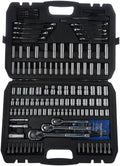 201-Piece Mechanic's Socket Tool Set with Case, SAE and Metric, Chrome-Vanadium Steel G911