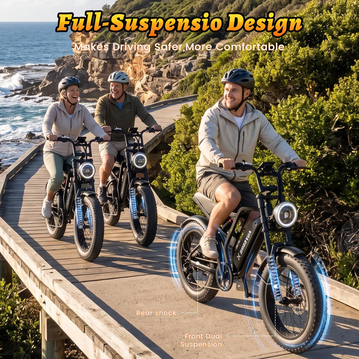 1500W Peak 20"x4" Fat Tire Electric Bike H975