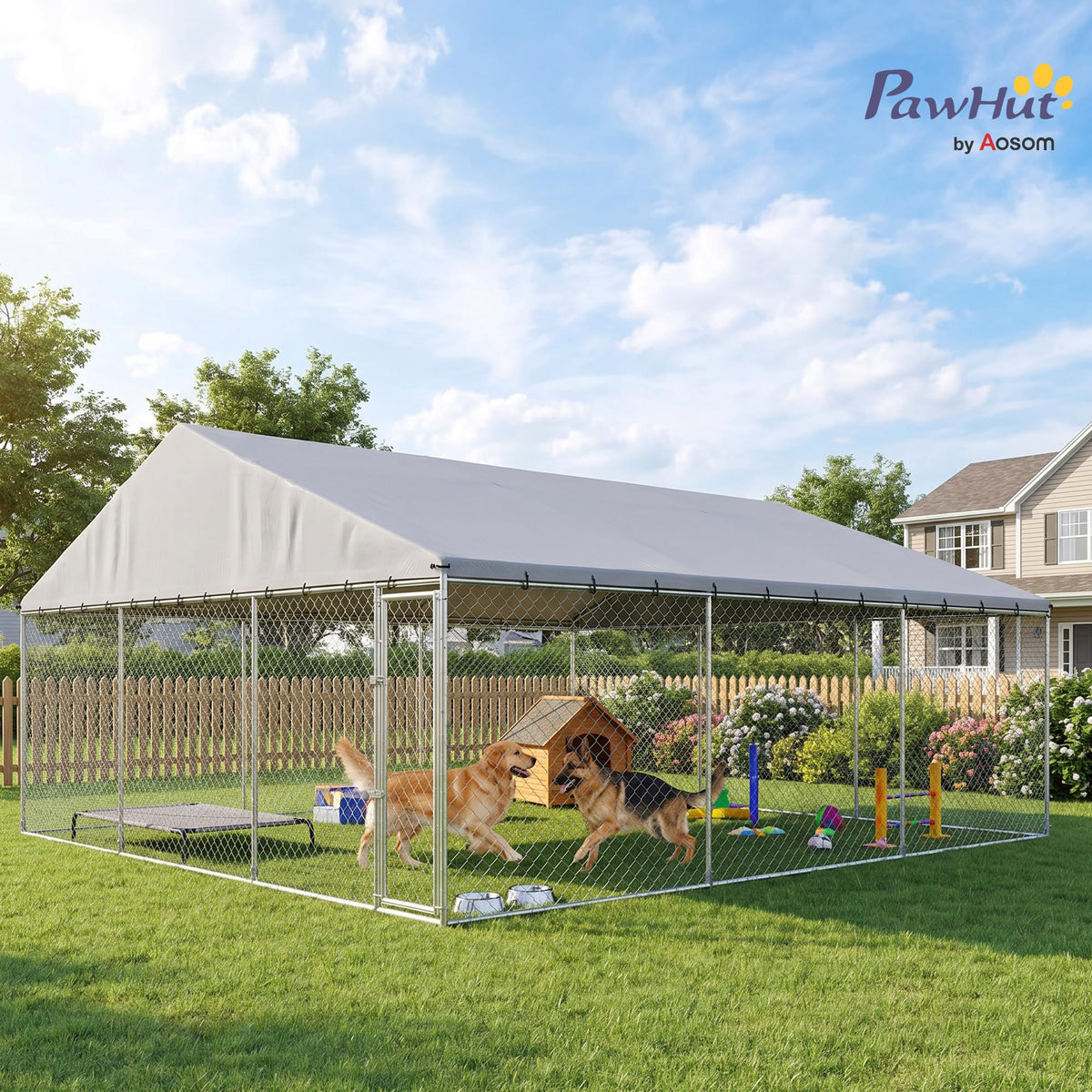 Outdoor Dog Kennel P49124