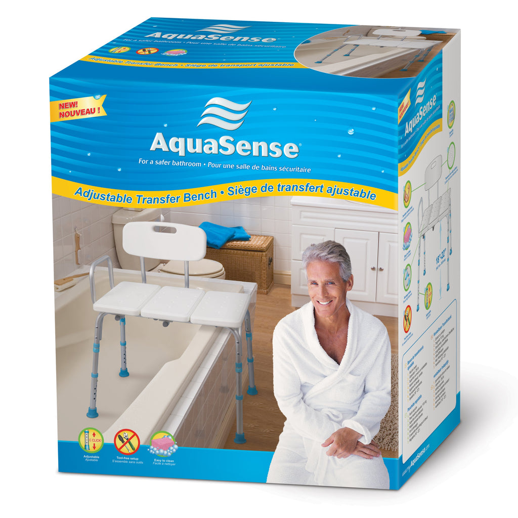 Adjustable Bath and Shower Bench with Reversible Backrest X468311