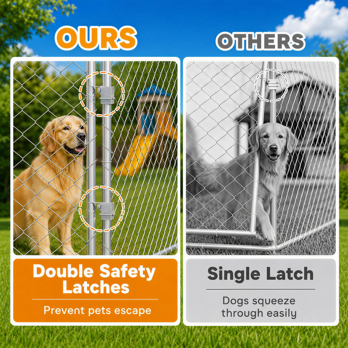 Outdoor Dog Kennel P49124