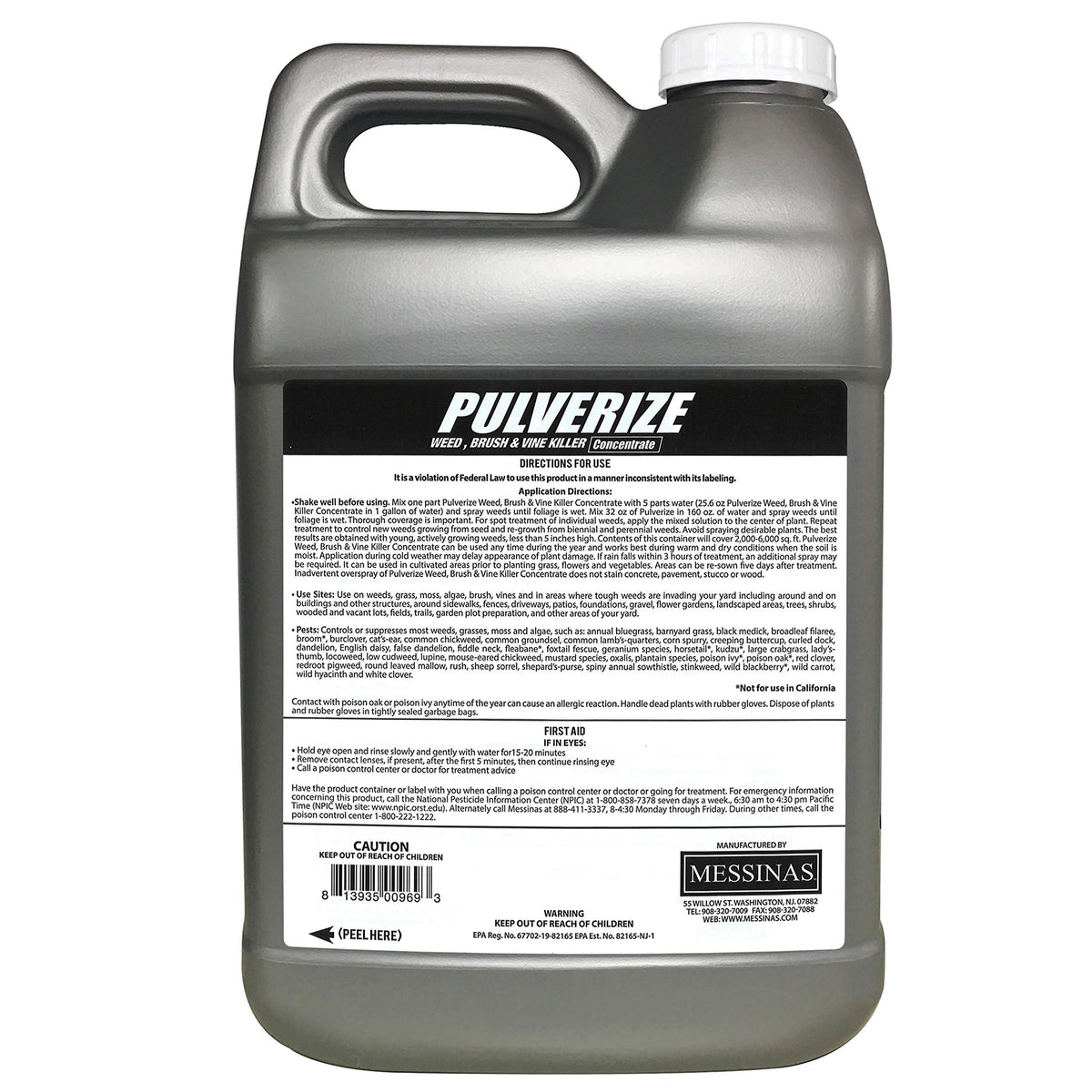 Weed and Vine Killer Concentrate 2.5 Gallons S8642