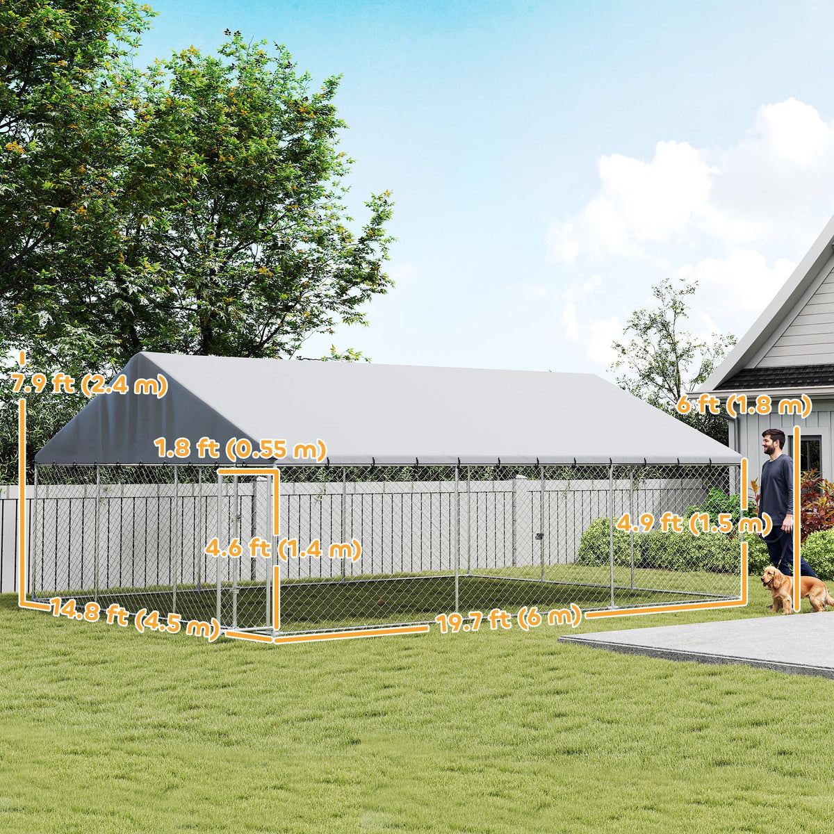 Outdoor Dog Kennel P49124