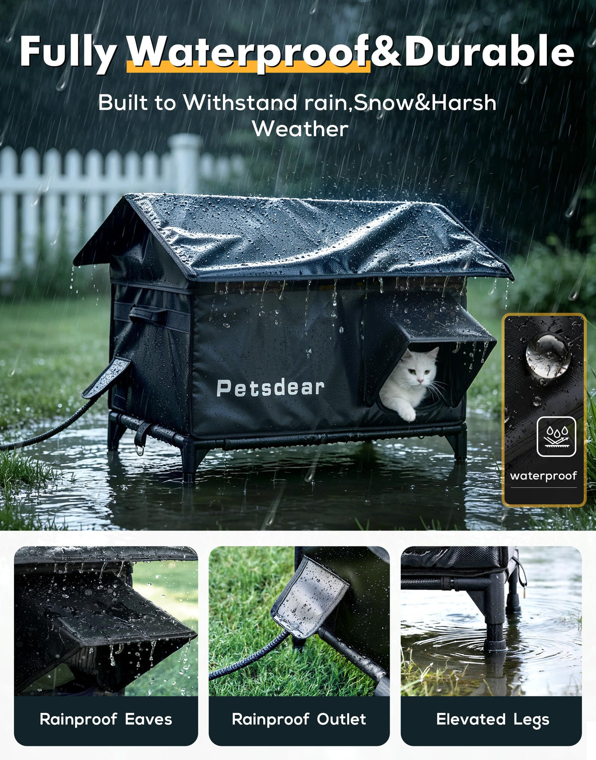 Heated Outdoor Cat House F92941